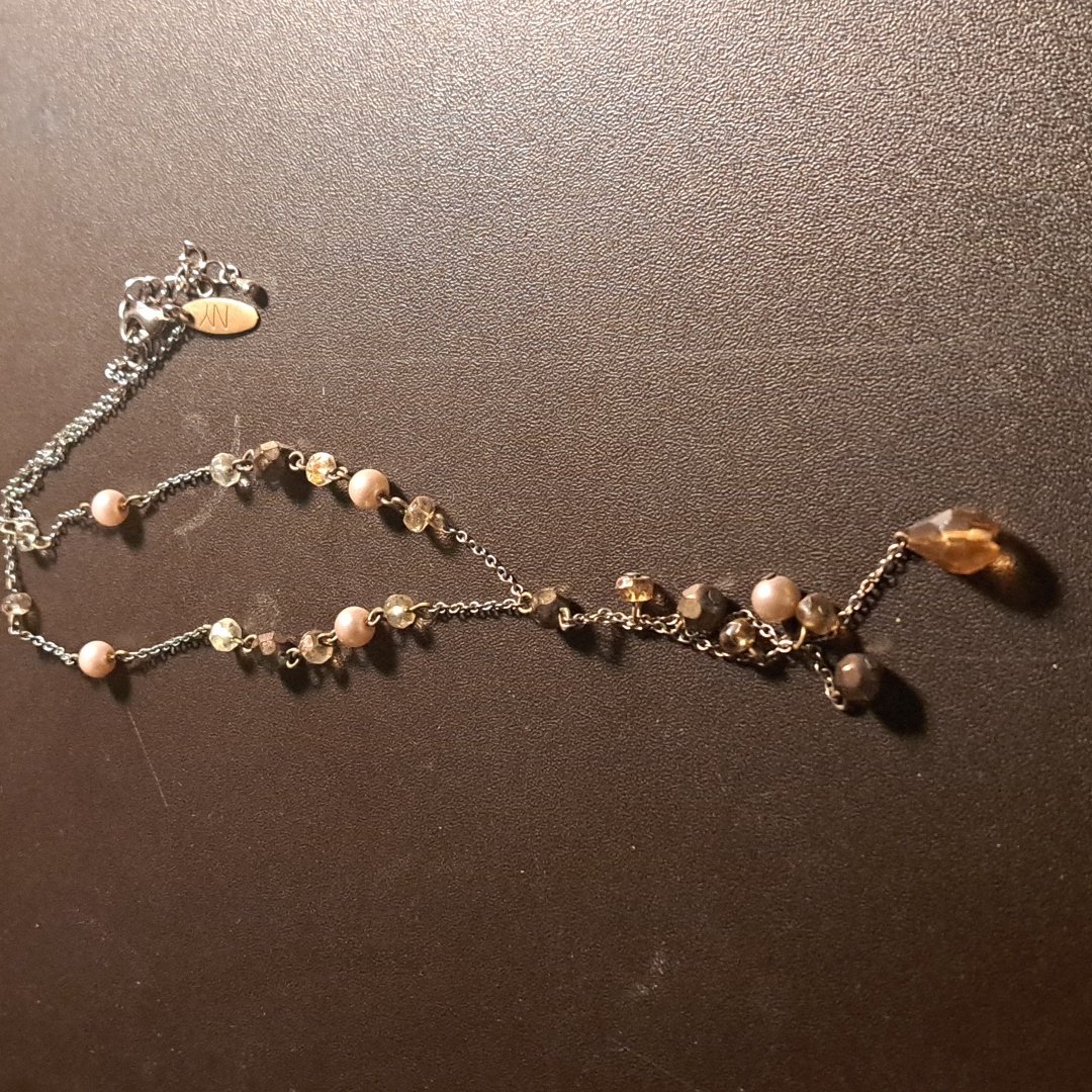 Amber Tones Drop Necklace 19$